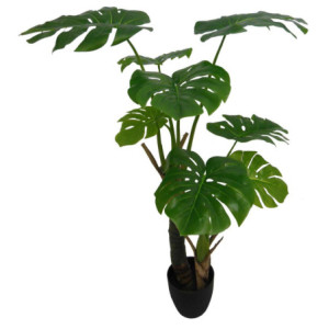 Set di 4 piante sintetiche Philo Real Touch H120cm vaso verde deco