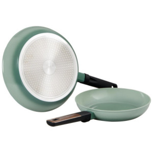 Set di 6 confezioni 2 padelle Gradient Verde ceramica induzione
