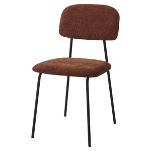 Set di 4 Sedie Brenda tessuto mattone 45x44x81,5cm moderne casa