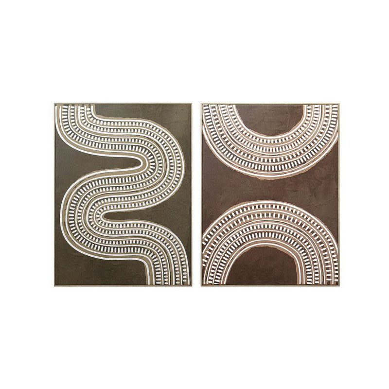 Set di 4 Stampe su Canvas Tribe 3D 45x60cm quadri moderni casa