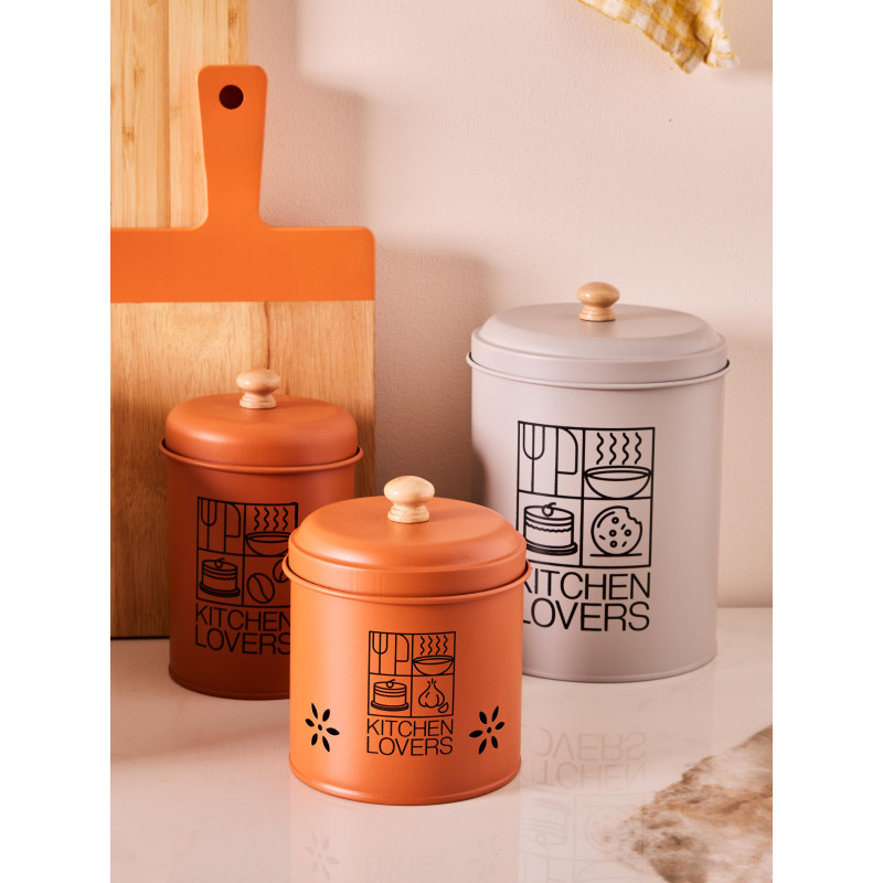 Set di 6 Barattoli Metallo Dune colori assortiti 1000cc cucina