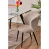 Set di 2 Poltroncine Evelyn tessuto grigio 58x48x80,5cm moderne