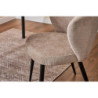 Set di 2 Poltroncine Evelyn tessuto grigio 58x48x80,5cm moderne