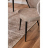 Set di 2 Poltroncine Evelyn tessuto grigio 58x48x80,5cm moderne
