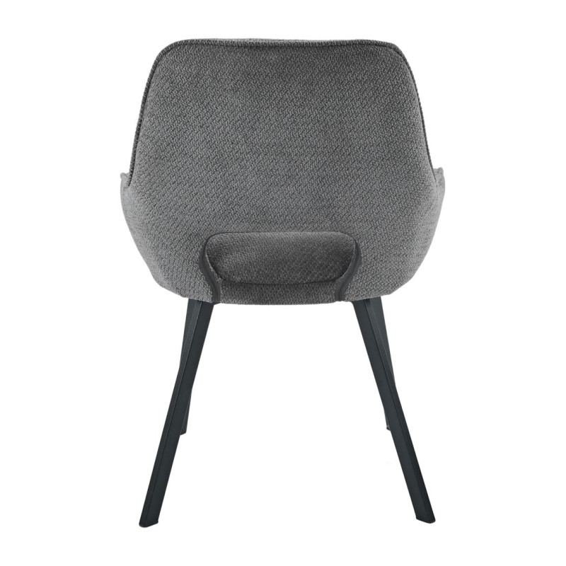 Set di 4 Sedie Krystal tessuto grigio 63x57x82cm sedie moderne