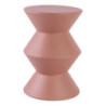 Set di 2 Tavolini Klepsy metallo terracotta Ø30,5xh44,5cm moderni