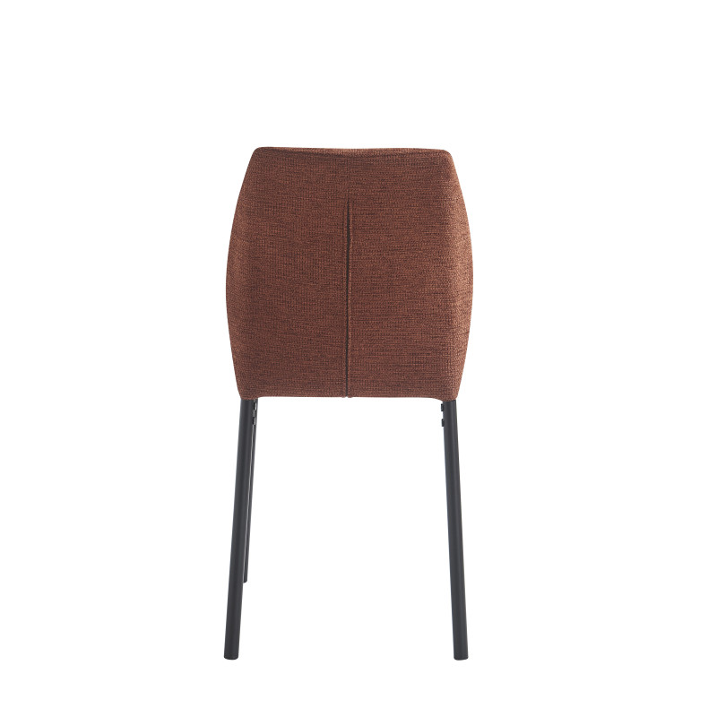 Set di 4 Sedie Anya tessuto mattone 56x42x88,5cm sedie moderne