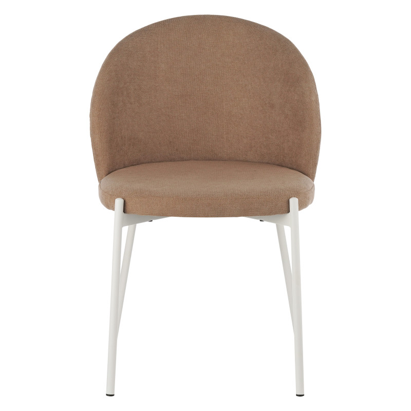 Set di 4 Sedie Shelly tessuto beige scuro 55x45x80cm moderne