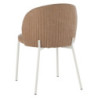 Set di 4 Sedie Shelly tessuto beige scuro 55x45x80cm moderne