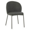 Set di 4 Sedie Shelly tessuto grigio scuro 55x45x80cm moderne