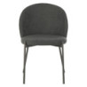 Set di 4 Sedie Shelly tessuto grigio scuro 55x45x80cm moderne
