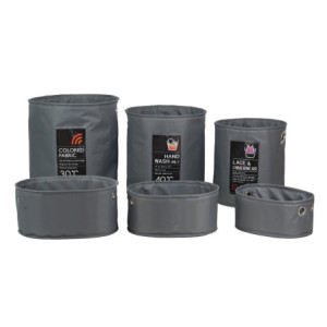 Set di 2 confezioni 6 portatutto Oxford grigio scuro casa