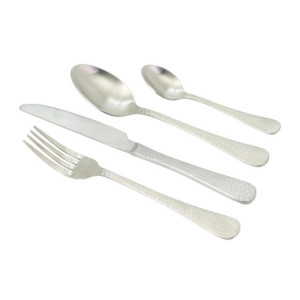 Set di 6 confezioni posate York 24 pezzi acciaio cucina