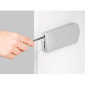 Zoom Microwinch Meccanismo a porta incernierata, 6 kg, Acciaio e Tecnoplastica, Grigia