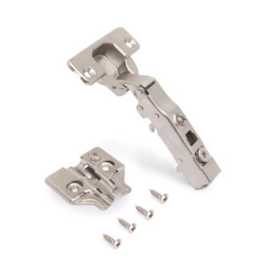 Zoom Lotto di 20 cerniere collo dritto X91 con chiusura soft a vite, altezza 0, Acciaio, Nichelato
