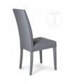 Sedia in pelle sintetica Jenny - set da 2 grigio