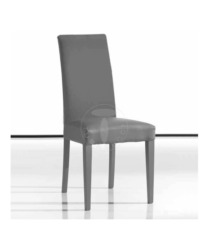 Sedia in pelle sintetica Jenny - set da 2 grigio
