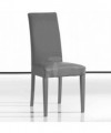 Sedia in pelle sintetica Jenny - set da 2 grigio