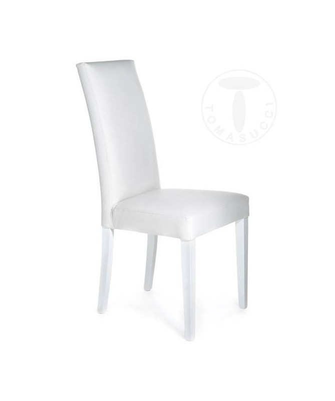 Sedia in pelle sintetica Jenny - set da 2 bianco