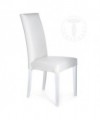 Sedia in pelle sintetica Jenny - set da 2 bianco