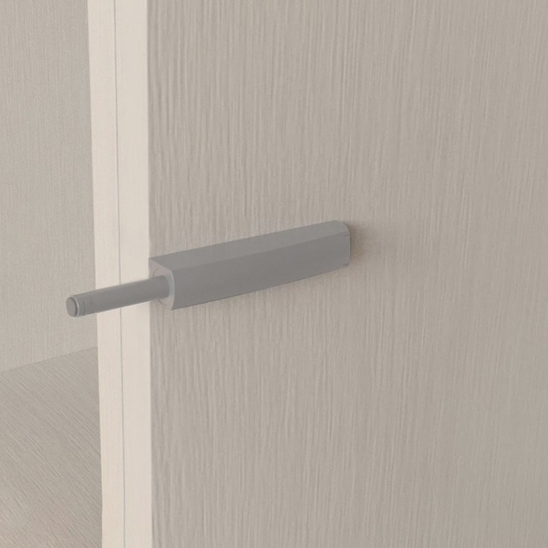 Lotto di 10 chiusure per porte da avvitare ai mobili con regolazione Push Lite, lunghezza 80 mm, Chiusura soft, Tecnoplast