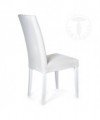 Sedia in pelle sintetica Jenny - set da 2 bianco