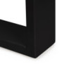 Set di gambe per tavolo rettangolare Square, larghezza 800mm, Acciaio, Verniciato nero