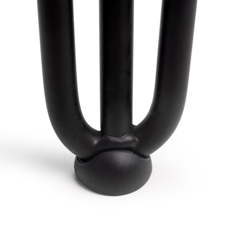 Lotto di 4 gambe Hairpin a 3 aste per tavolo, altezza 710mm, Acciaio, Verniciato nero