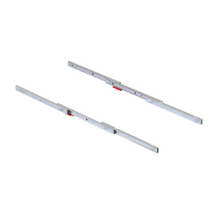Guide per tavolo allungabile e sollevabile Oplà Folding+39 M120, Alluminio, Champagne anodizzato