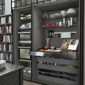 Zoom Organizzatore per cassetti Alumount 450x500, Alluminio, Grigio antracite