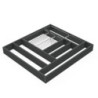 Organizzatore per cassetti Alumount 900x500, Alluminio, Grigio antracite