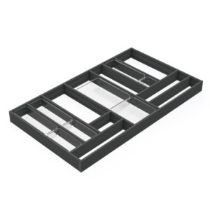 Zoom Colonna passacavi cavi Hexa, in Tecnoplastica, Nera