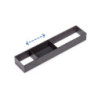 Organizzatore per cassetto Orderbox, 150x470 mm, Acciaio e Legno, Grigio antracite
