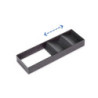 Portacoltelli per cassetto Orderbox, 150x470 mm, Acciaio e Legno, Grigio antracite