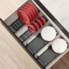 Cassetto esterno Concept 30kg, altezza 105mm, profondità 300mm, Acciaio, Verniciato bianco