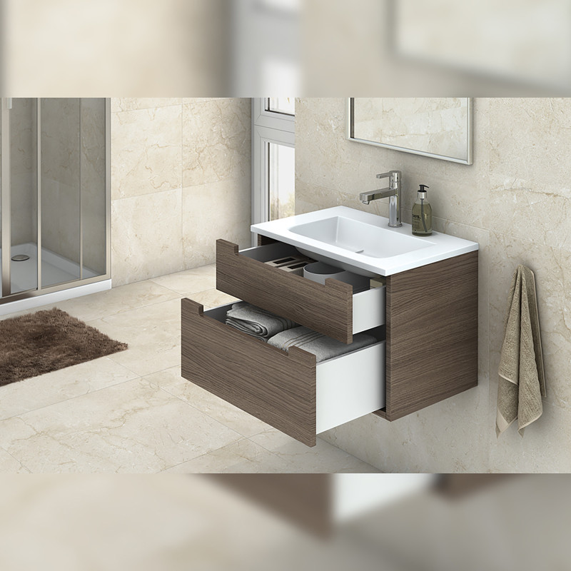 Cassetto esterno Concept 30kg, altezza 138mm, profondità 350mm, Acciaio, Verniciato bianco
