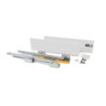 Cassetto esterno Concept 30kg, altezza 138mm, profondità 450mm, Acciaio, Verniciato bianco