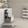 Cassetto esterno Concept 30kg, altezza 138mm, profondità 400mm, Acciaio, Verniciato bianco