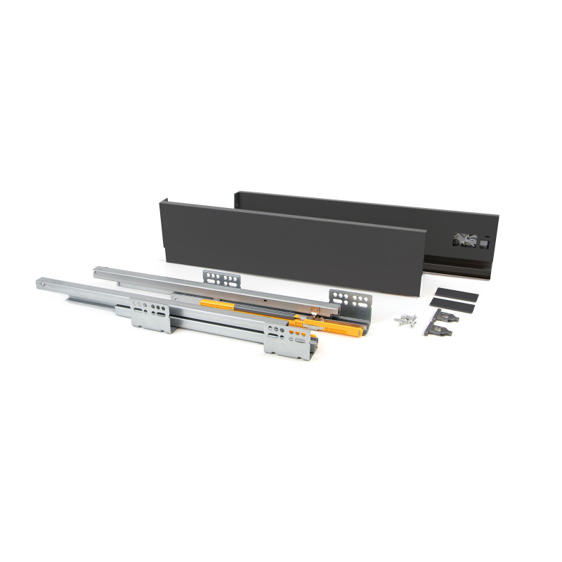 Cassetto esterno Concept 30kg, altezza 138mm, profondità 500mm, Acciaio, Verniciato bianco