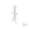 Cassetto esterno Concept 30kg, altezza 185mm, profondità 350mm, Acciaio, Verniciato bianco