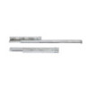 Set di guide per cassetti a scomparsa Silver, estrazione totale, chiusura soft, profondità 500 mm, Acciaio, Zincato bianco