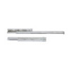 Set di guide per cassetti a scomparsa Silver, estrazione totale, push, profondità 250 mm, Acciaio, Zincato bianco