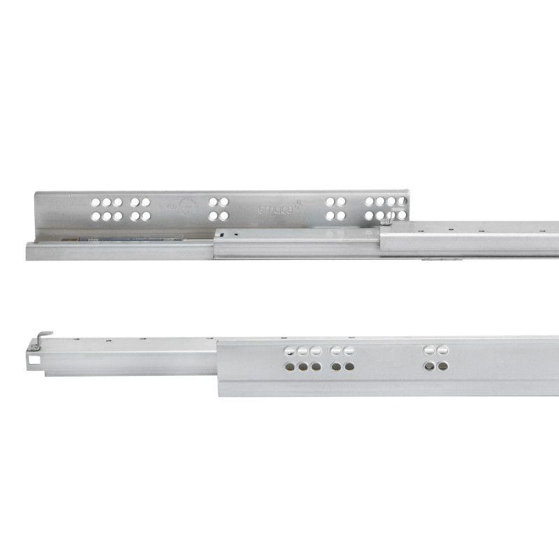 Cassetto esterno Vertex 40 kg con laterale in vetro 93 mm di altezza, 450 mm di profondità, Acciaio, Alluminio e Vetro