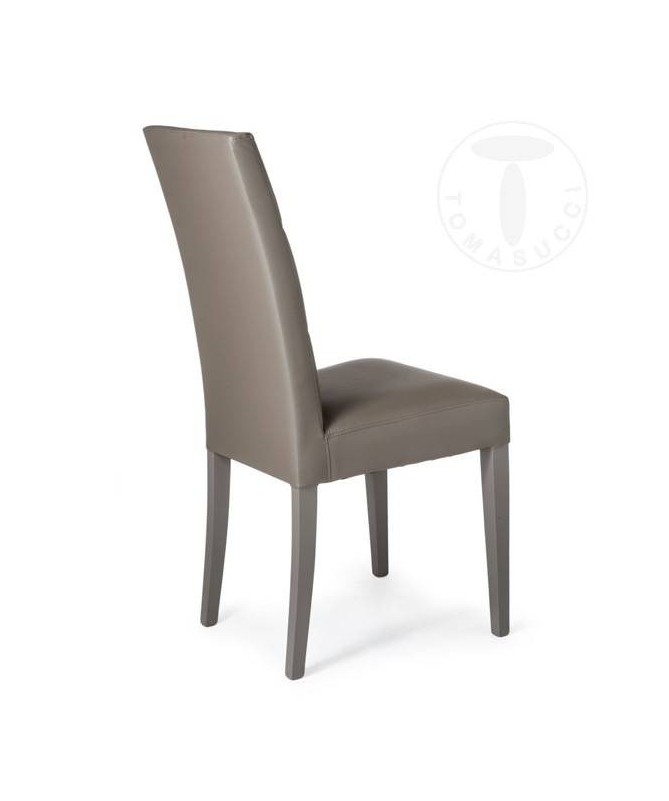 Sedia in pelle sintetica Dada - set da 2 tortora