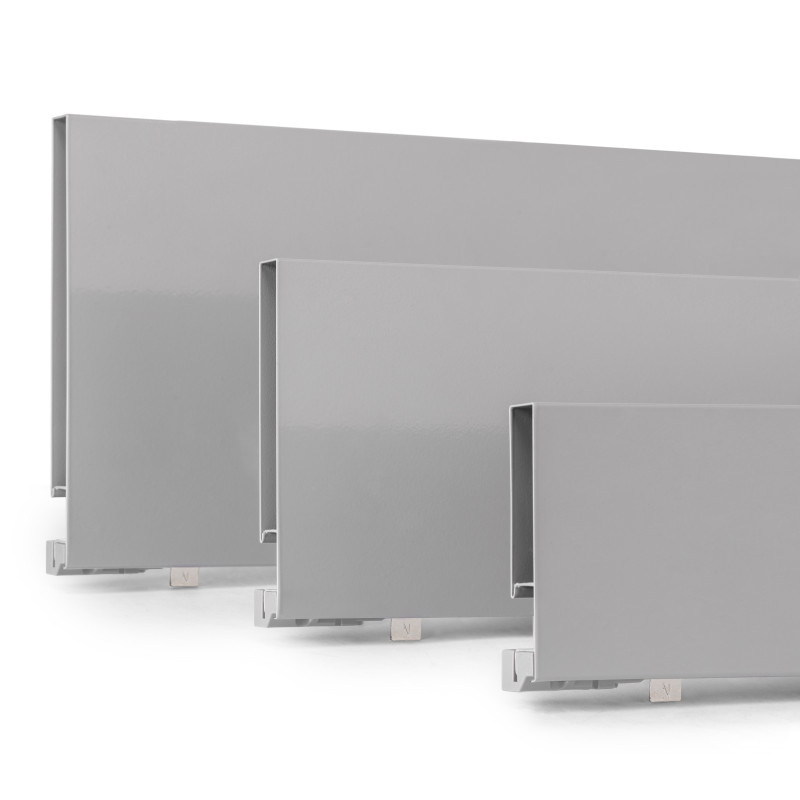 Cassetto esterno Vertex 40kg altezza 131mm, profondità 450mm, Acciaio, Grigia verniciato