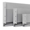 Cassetto esterno Vertex 40kg altezza 131mm, profondità 450mm, Acciaio, Grigia verniciato