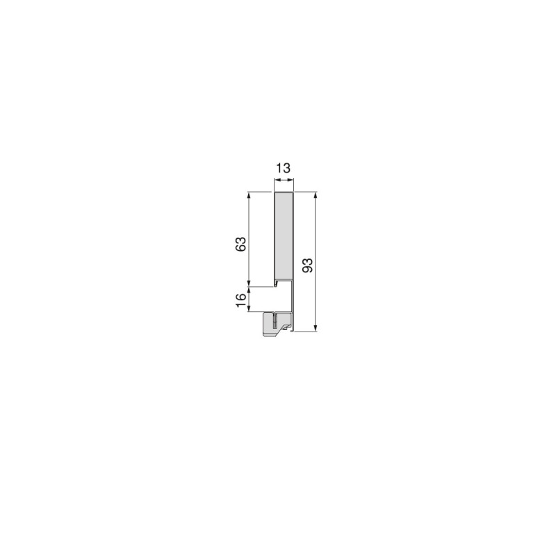 Cassetto esterno Vertex 40kg altezza 131mm, profondità 450mm, Acciaio, Grigia verniciato