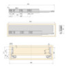 Kit di cassetti per cucina o bagno Vertex con regolazione 3D, altezza 93 mm, con pannelli inclusi, modulo 450 mm, Grigio a