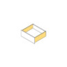 Cassetto esterno Vertex 60kg, altezza 242mm, profondità 450mm, Acciaio, Verniciato bianco