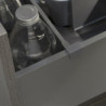 Kit di accessori divisori per interno cassetti Vertex-Concept, larghezza 900 mm, Alluminio e Tecnoplastica, Grigio antraci